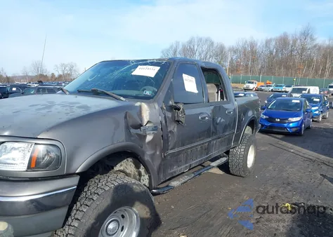 2002 Ford F-150 Lariat/Xlt from USA, damaged, VIN 1FTRW08602KC54779